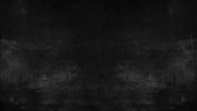 Scratched black grey anthracite stone concrete texture background panorama banner long, with scratch