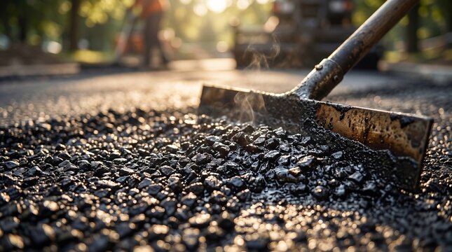 Road paving operation view 107