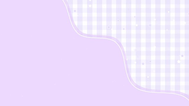 Purple Abstract Shape On Pastel Purple Checkers Plaid Line Wallpaper Video Motion Background