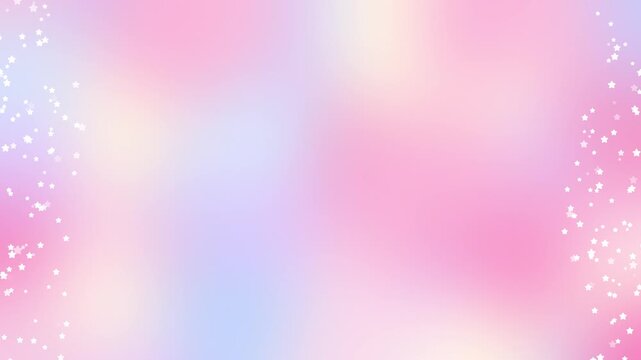 Cheerful Vibrant Colorful Gradient Wallpaper With Little Star Decoration Video Motion Background