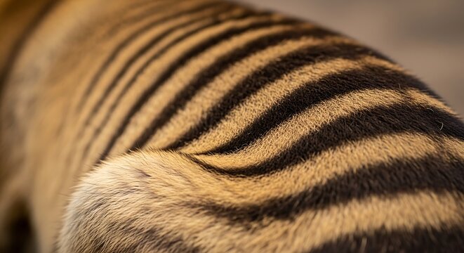 Close-up of tiger stripe pattern.