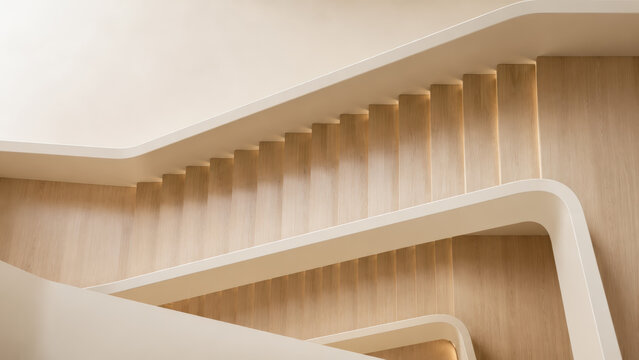 Staircases presented with recognizable form balanced studio lighting realistic materials and clear practical context