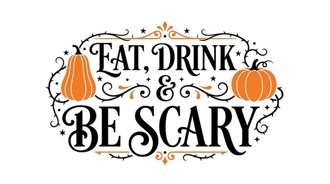 Eat drink be scary frame
