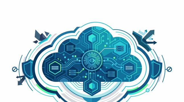 Cloud Computing Cybersecurity Interface with AI Integrated Threat Detection and Data Defense