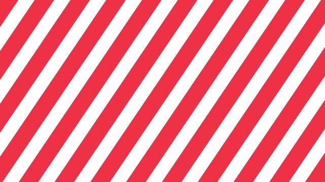 Red and white diagonal lines scrolling perfect loop background