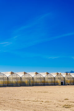 Industrial greenhouse complex for farming and commercial agriculture in Spain