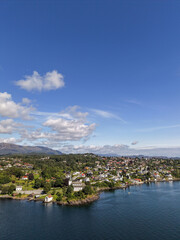 Fototapeta premium The Norwegian town of Leirvik
