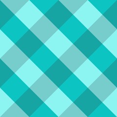 Fototapeta premium Seamless Geometric Argyle Pattern in Turquoise and Teal Diamond Shapes