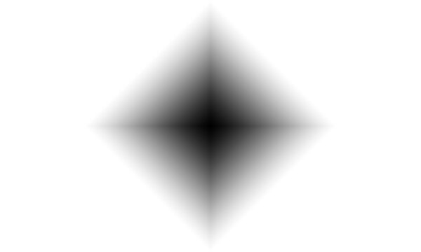Minimalist diamond shape gradient blur effect