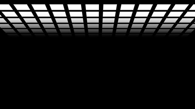A perspective view of a wheel rim icon gradually fades into a repeating grid of metal spokes displayed against a dark solid black background image