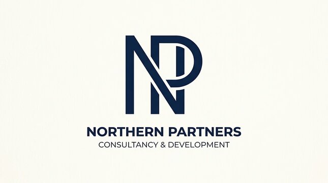 NP Monogram Logo Design for Corporate Branding and Professional Business Identity