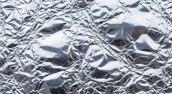 Shiny silver aluminum foil texture background material for design element