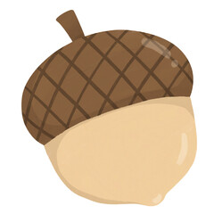 Acorn / Nuts of Autumn / Falls Season with transparent background. png  © Nanadoro_Studio 