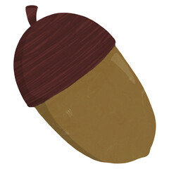 Acorn / Nuts of Autumn / Falls Season with transparent background. png  © Nanadoro_Studio 