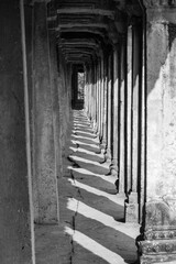 Fototapeta premium interieur du temple d'Angkor Vat à Siem Reap, Cambodge