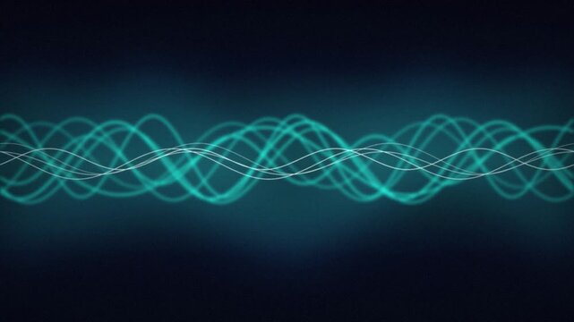 Continuous sinusoidal wave lines flow in a seamless loop