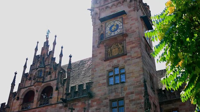 the famous town hall of saarbruecken germany 4k video
