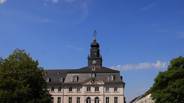 a old town hall of saarbruecken germany 4k video