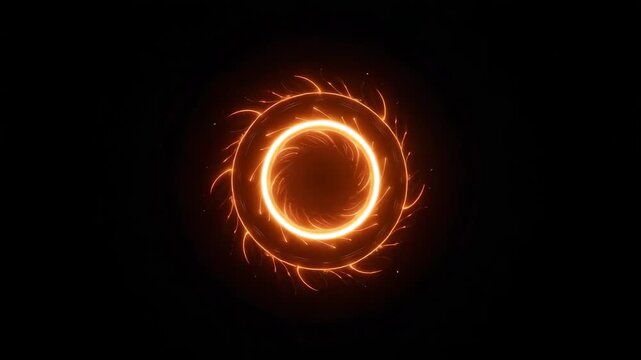 Dynamic glowing portal animation evoking sci-fi teleportation, a magical energy circle, and cosmic energy flow for movie VFX, game assets, and futuristic video footage