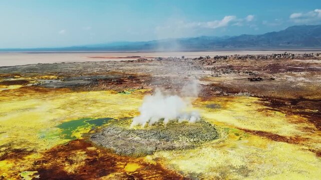 Dallol Ethiopia Hottest Place on Earth Extreme Desert Landscape