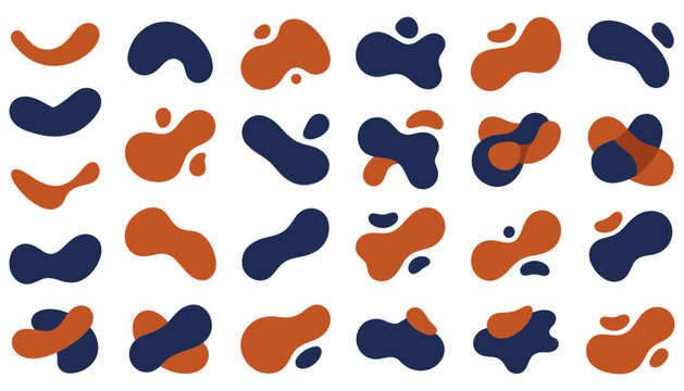  Set of abstract organic overlapping blob shapes vector illustration.svg