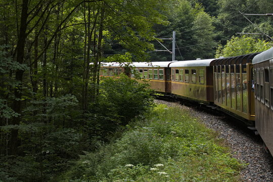 Narrow-gauge railway "Mariazellerbahn" from Sankt P&ouml;lten to Mariazell, Austria, Europe
