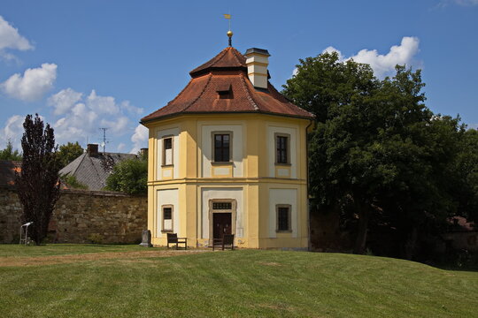 Gloriette in Tepla abbey in Tepla, Karlovy Vary Region, Czech republic,Europe
