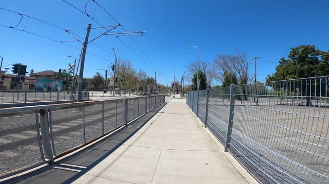 Light Rail Station in San Jose, California