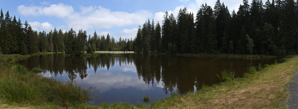 Pond in Kladske raseliny, Slavkovsky les, Czech republic,Europe
