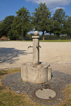 Drinking fountain in Kappl, Waldsassen, Bavaria, Germany, Europe
