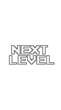 4k Resolution Vertical Video for Social Media: Retro Arcade Progress, Gaming Achievement And Classic Video Game Interface Concept. Old Pixel Next Level Sign In White And Black Animated On White 