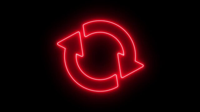 Green circular arrows rotation cycle refresh recycle symbol 