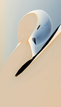 Close-up of a white aircraft propeller blade and engine nacelle