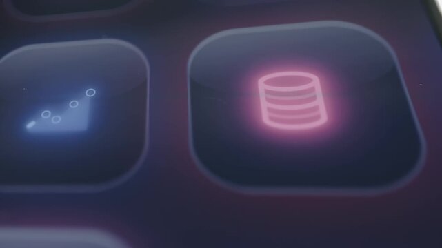 Mobile Database Icon Opens Digital Storage Management