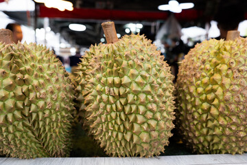 Monthong durian is the king of fruit, ripe and fresh. © Dontree