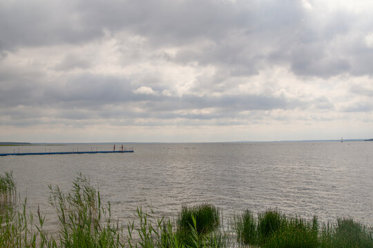 Small village Nanosy and lake Naroch, Belarus