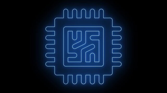 Blue Circuit Board Maze with Numbers Representing Technology, Innovation, Problem Solving, Business Strategy, Digital Solutions, Success and Creative Thinking