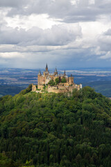 Naklejka premium Hohenzollern Castle in Hechingen, Germany