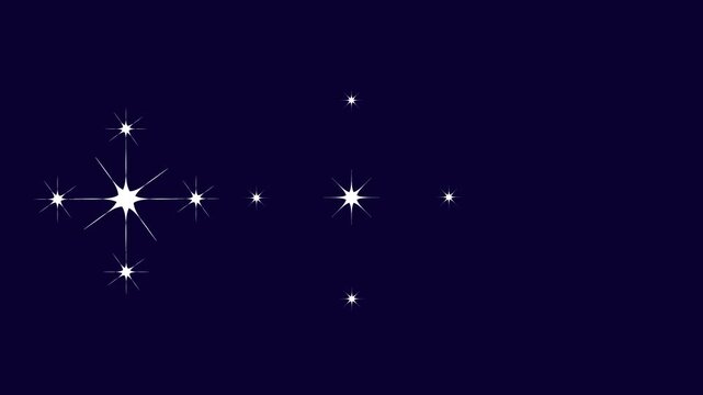 magical white star sparkle animation glowing twinkle bursts glitter dust trails blinking doodle stars shiny light rays festive cartoon overlay effect, green screen seamless loop. 4k