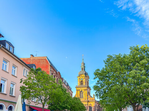 Street view of Saarbrucken, is the capital and largest city of the state of Saarland, Germany