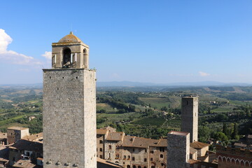 Fototapeta premium Cidade medieval de San Gimignano, Toscânia, Itália.
