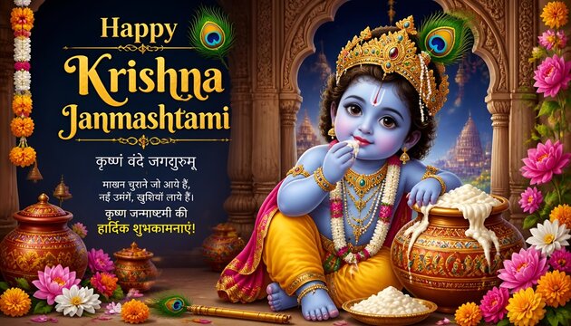 Krishna janmastami background