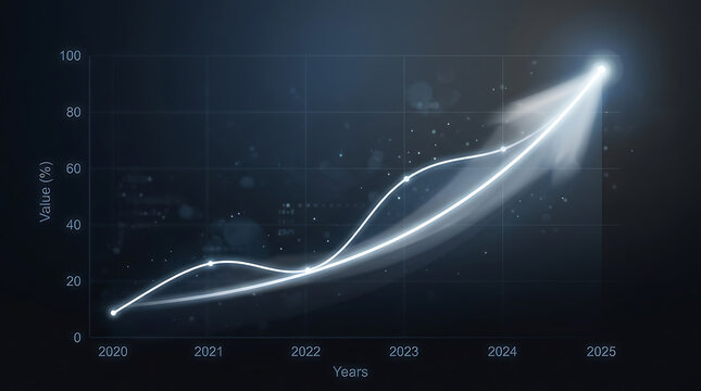 Elegant White Glowing Curved Light Wave Line Motion Vector Background