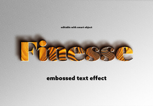 Embossed Text Effect