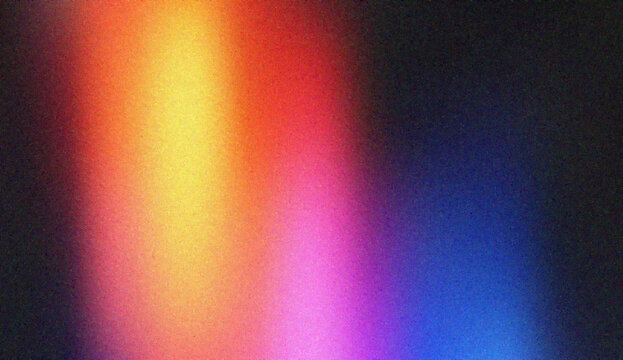 Abstract smooth texture with vibrant yellow red and purple gradients blending into deep dark colors