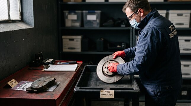 Safety investigator documents questionable brake components