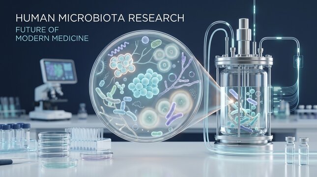 Advanced Microbiome Research and Microorganism Cultivation in a High-Tech Laboratory