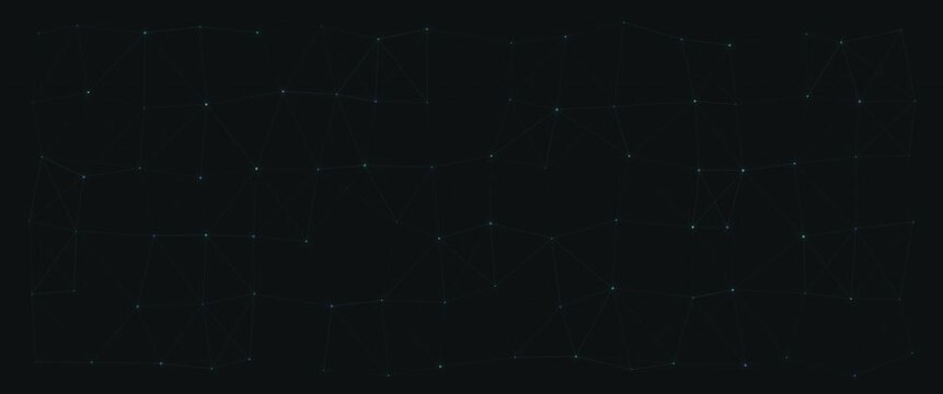 Cinematic widescreen cyan blue network anamorphic seamless loop