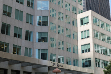 Fototapeta premium TD Place / TD Canada Trust Tower at Brookfield Place 161 Bay St (seen here from Front St W), Toronto