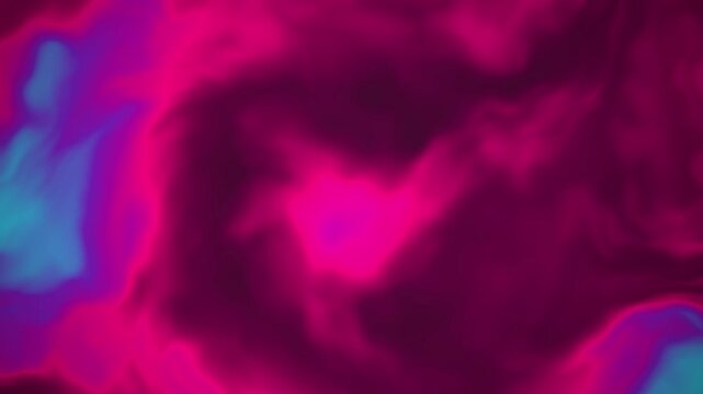 Abstract Swirling Liquid Background with Glowing Pink and Blue Light